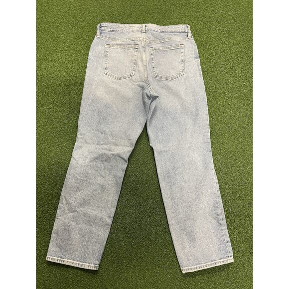 Ladies Free Assembly Denim Blue Jeans Size 12 Wide Leg - Picture 4 of 4